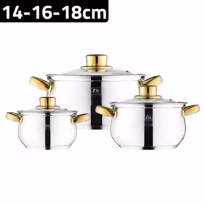 سرویس قابلمه شش پارچه زیو مدل Z-1118