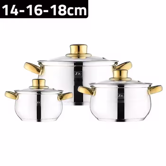 سرویس قابلمه شش پارچه زیو مدل Z-1118