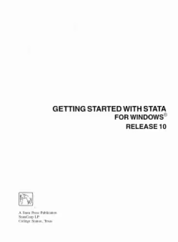 خرید و دانلود نسخه کامل کتاب Getting Started With Stata for Windows