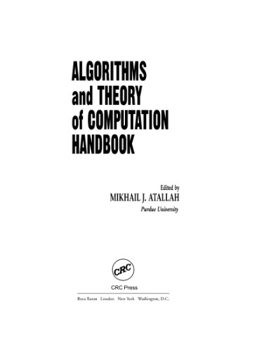 خرید و دانلود نسخه کامل کتاب Algorithms and theory of computation handbook