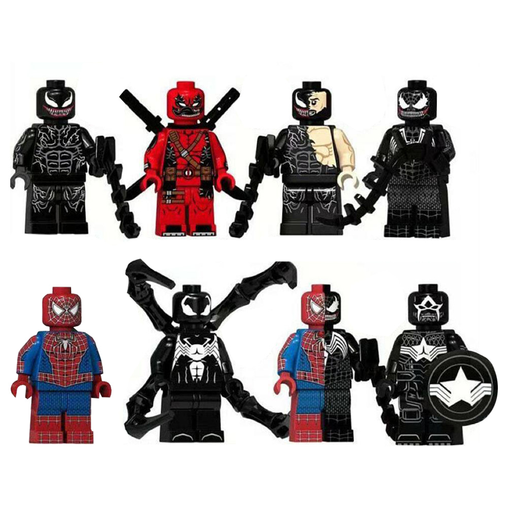 ساختنی مدل مرد عنکبوتی و ونوم بسته 8 عددی