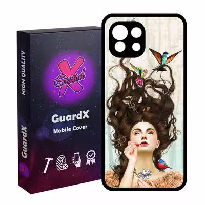 کاور گارد ایکس طرح Girl مدل Glass10290 مناسب برای گوشی موبایل شیائومی Mi 11 Lite