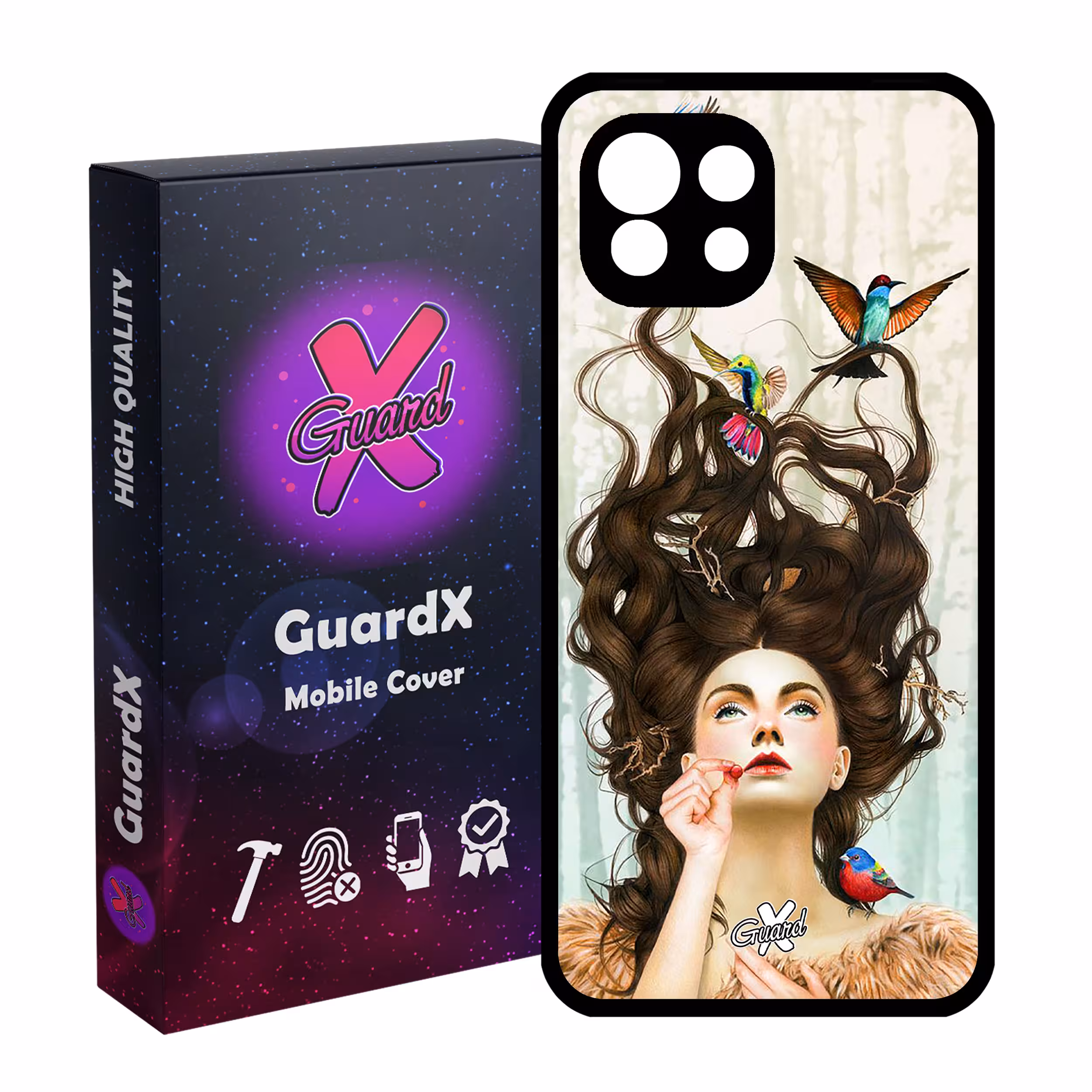 کاور گارد ایکس طرح Girl مدل Glass10290 مناسب برای گوشی موبایل شیائومی Mi 11 Lite