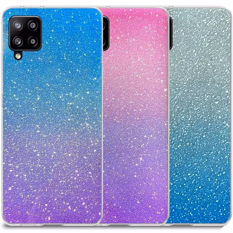 قاب اکلیلی ستاره ای مناسب برای گوشی Samsung Galaxy A12 / M12 مدل براق  ژله ای دخترانه و زنانه شاین (رنگ ثابت)