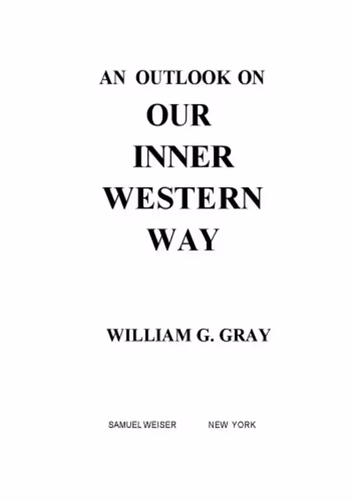 خرید و دانلود نسخه کامل کتاب An Outlook On Our Inner Western Way