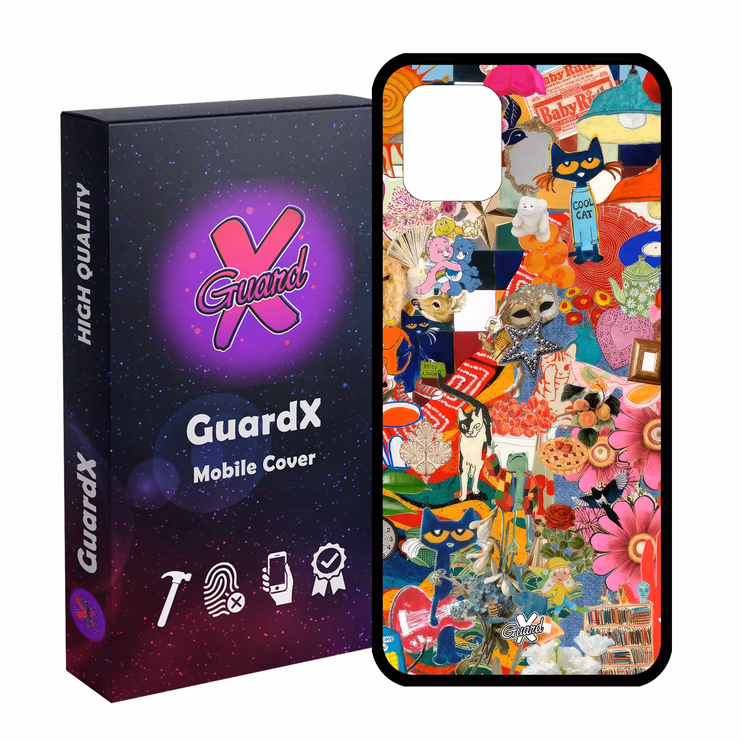 کاور گارد ایکس طرح کلاژ مدل Glass10576 مناسب برای گوشی موبایل سامسونگ Galaxy Note 10 Lite / A81