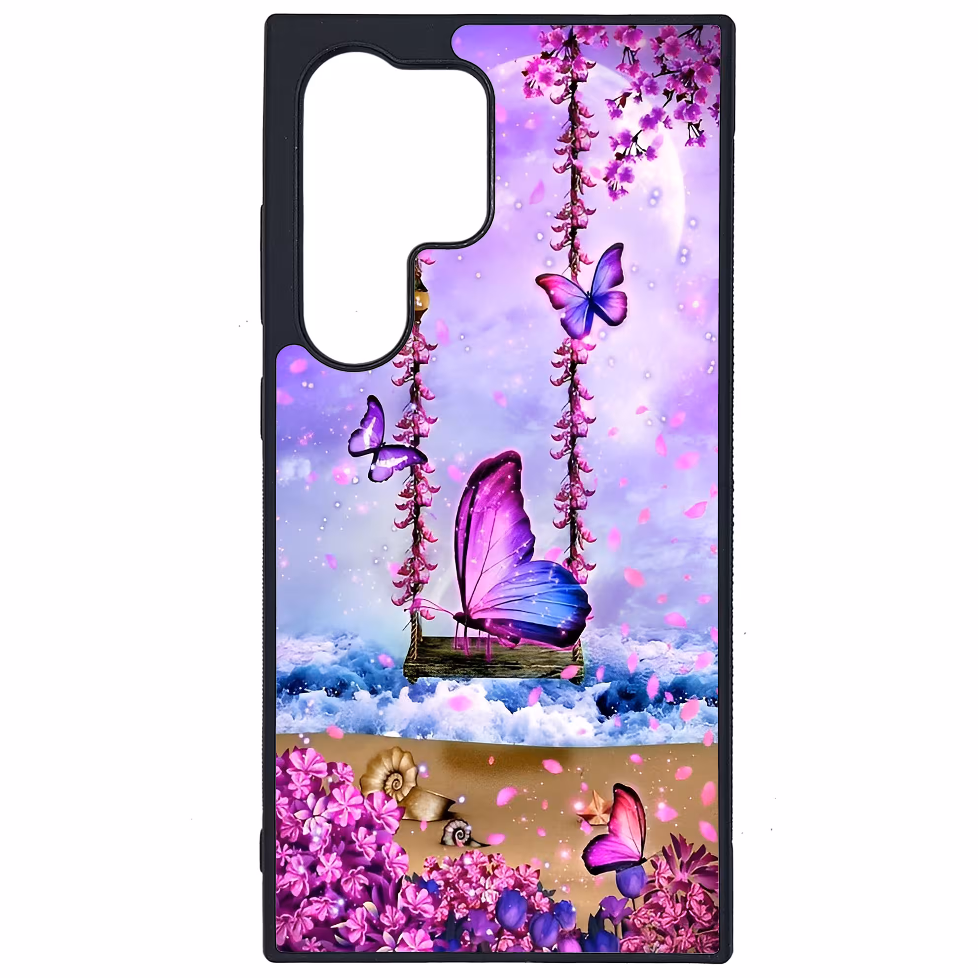 کاور طرح پروانه کد G-028 مناسب برای گوشی موبایل سامسونگ Galaxy S24 Ultra | دیجی قاب دونی