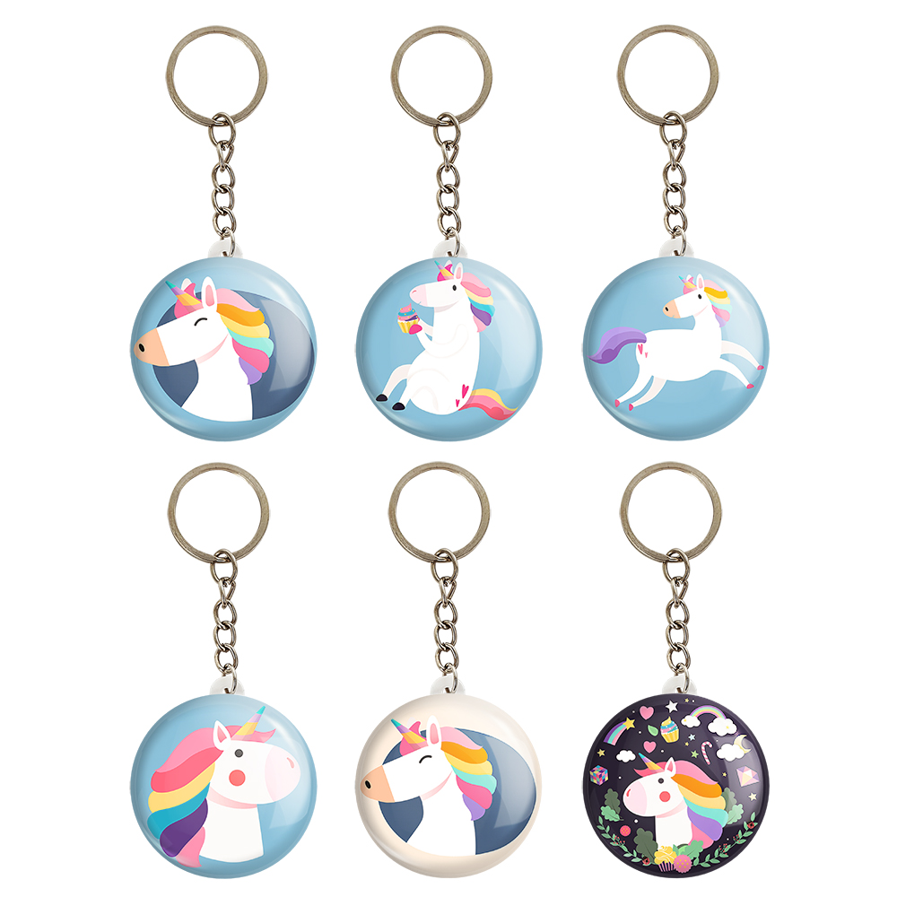 جاکلیدی خندالو طرح اسب تک شاخ کد 7B مجموعه 6 عددی