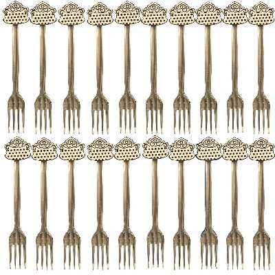 چنگال یکبارمصرف مسترتم طرح خال خال پلاس مجموعه 20 عددی