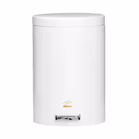 سطل زباله بهاز مدل پدالدار 6 لیتری سایلنت سفید