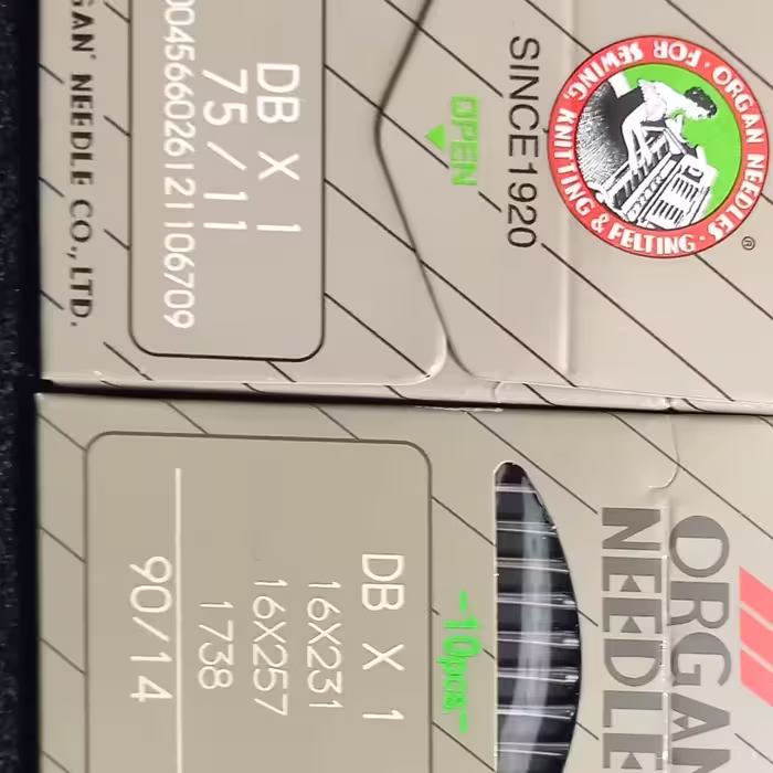 سوزن چرخ خیاطی راسته دوز اصل اصل DB در شماره ها 11 ،14 ،16