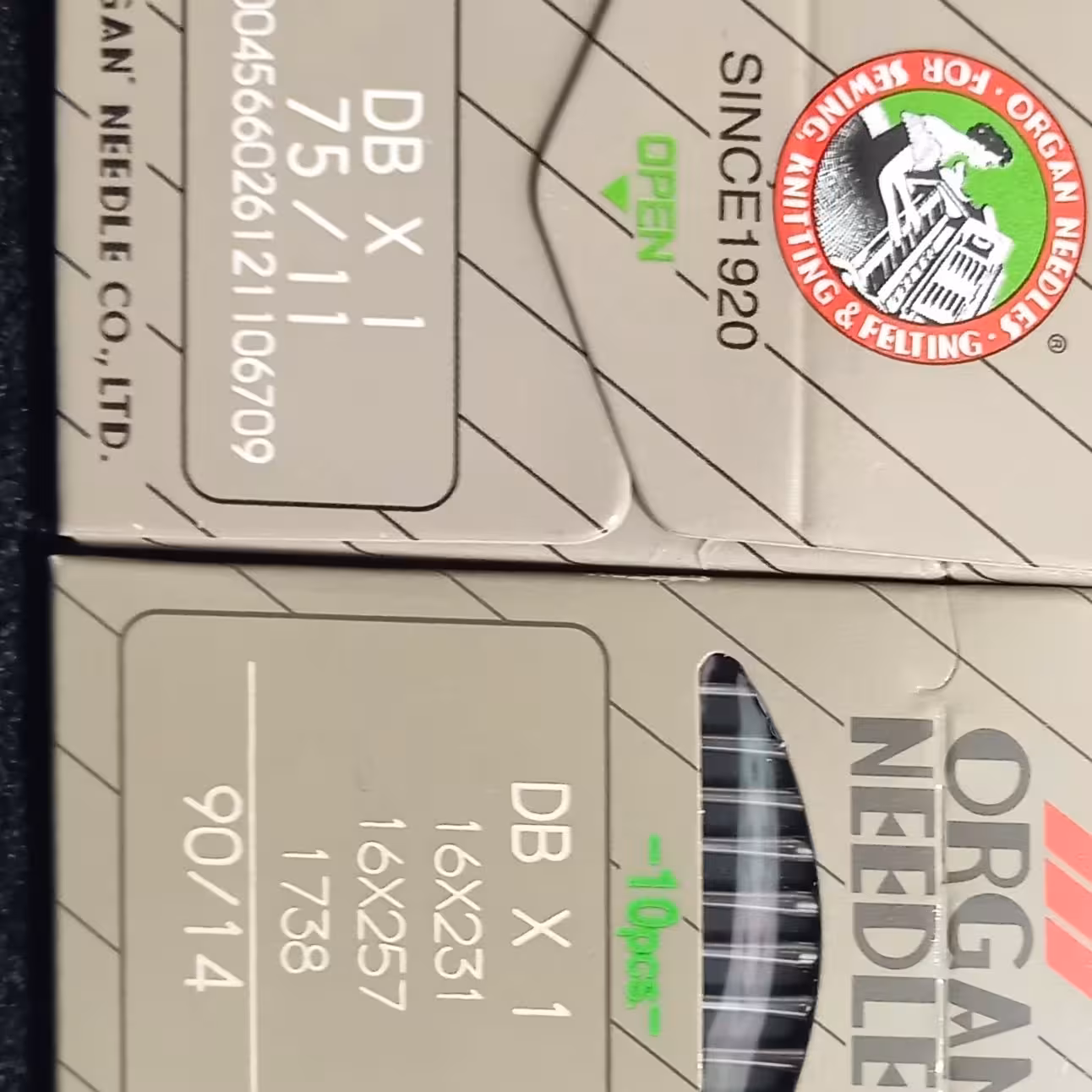 سوزن چرخ خیاطی راسته دوز اصل اصل DB در شماره ها 11 ،14 ،16