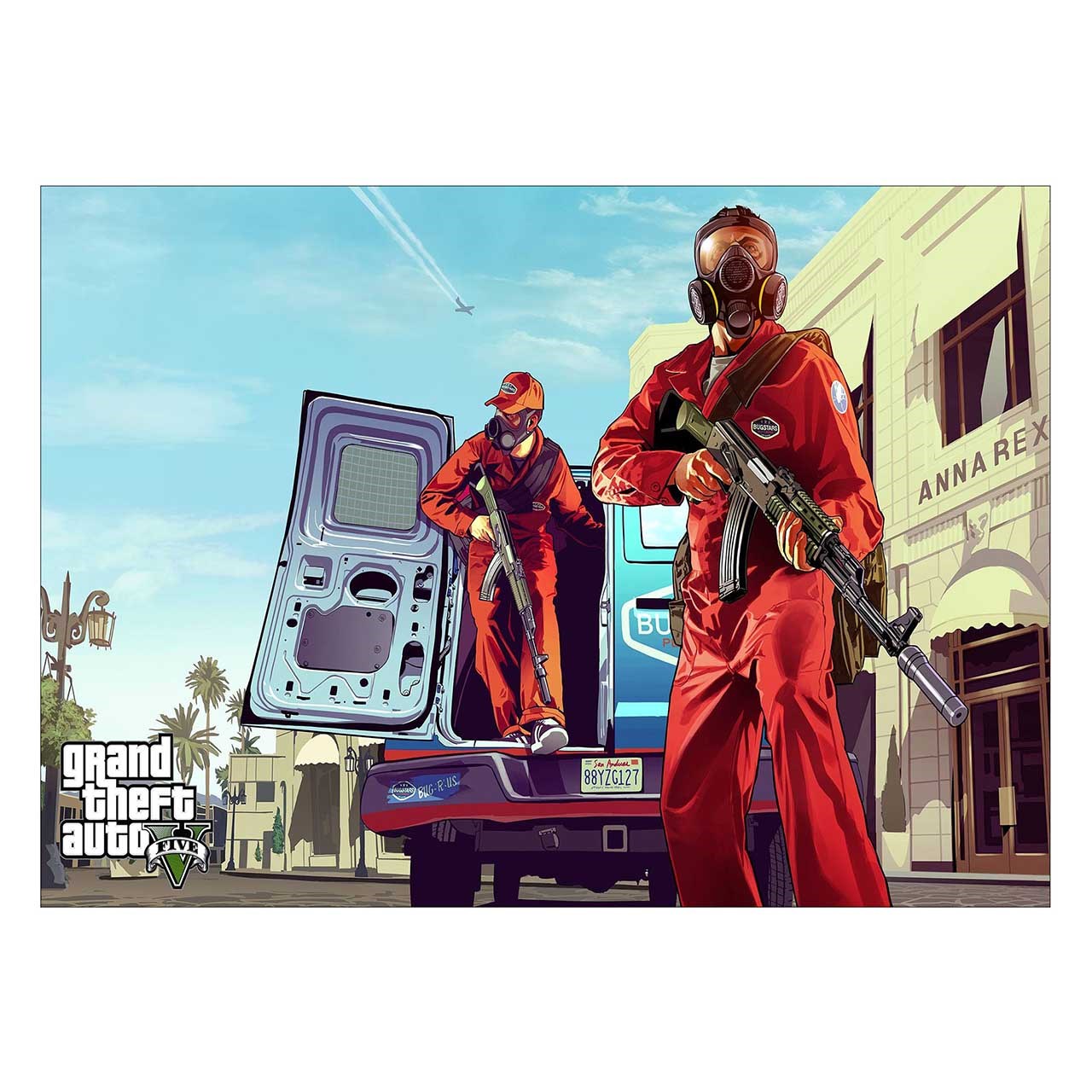 تابلو شاسی ونسونی طرح GTA V Jewelry Heist سایز 30 × 40