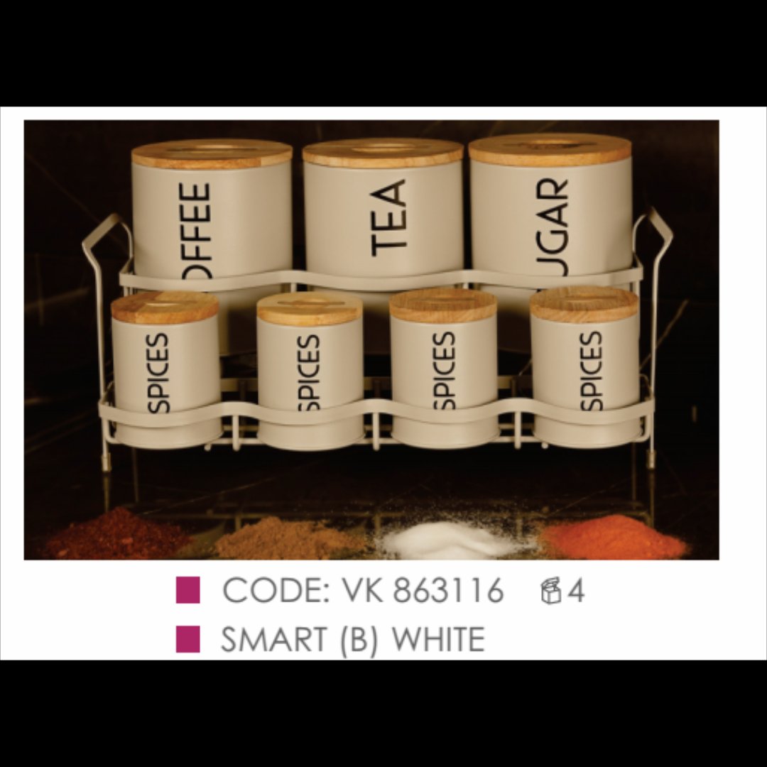 ست پاسماوری 8 پارچه برند BVK  کد 863116 رنگ سفید چاپ مشکی