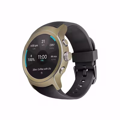 برچسب ماهوت طرح Matte Gold مناسب برای ساعت هوشمند ال جی Watch Sport