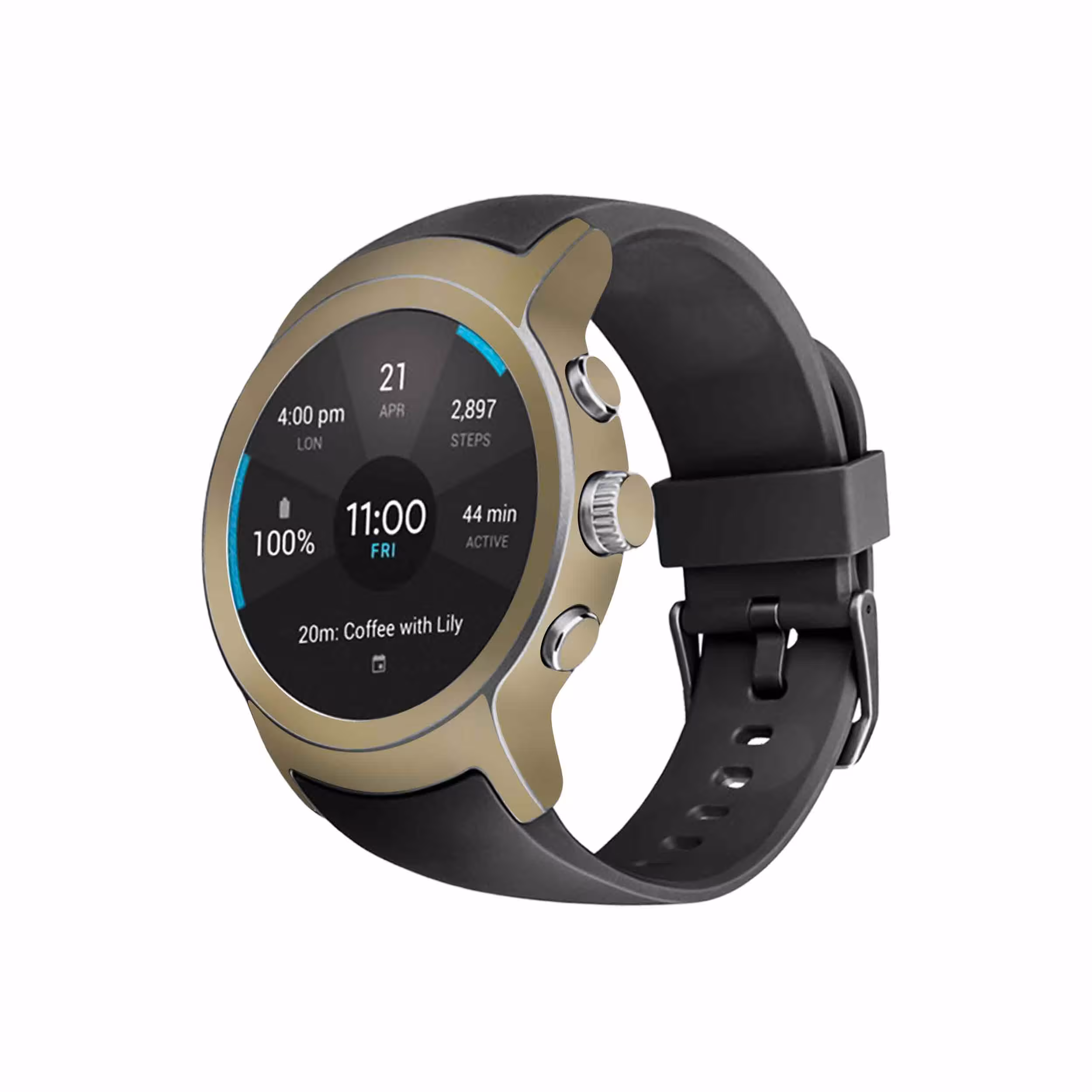 برچسب ماهوت طرح Matte Gold مناسب برای ساعت هوشمند ال جی Watch Sport
