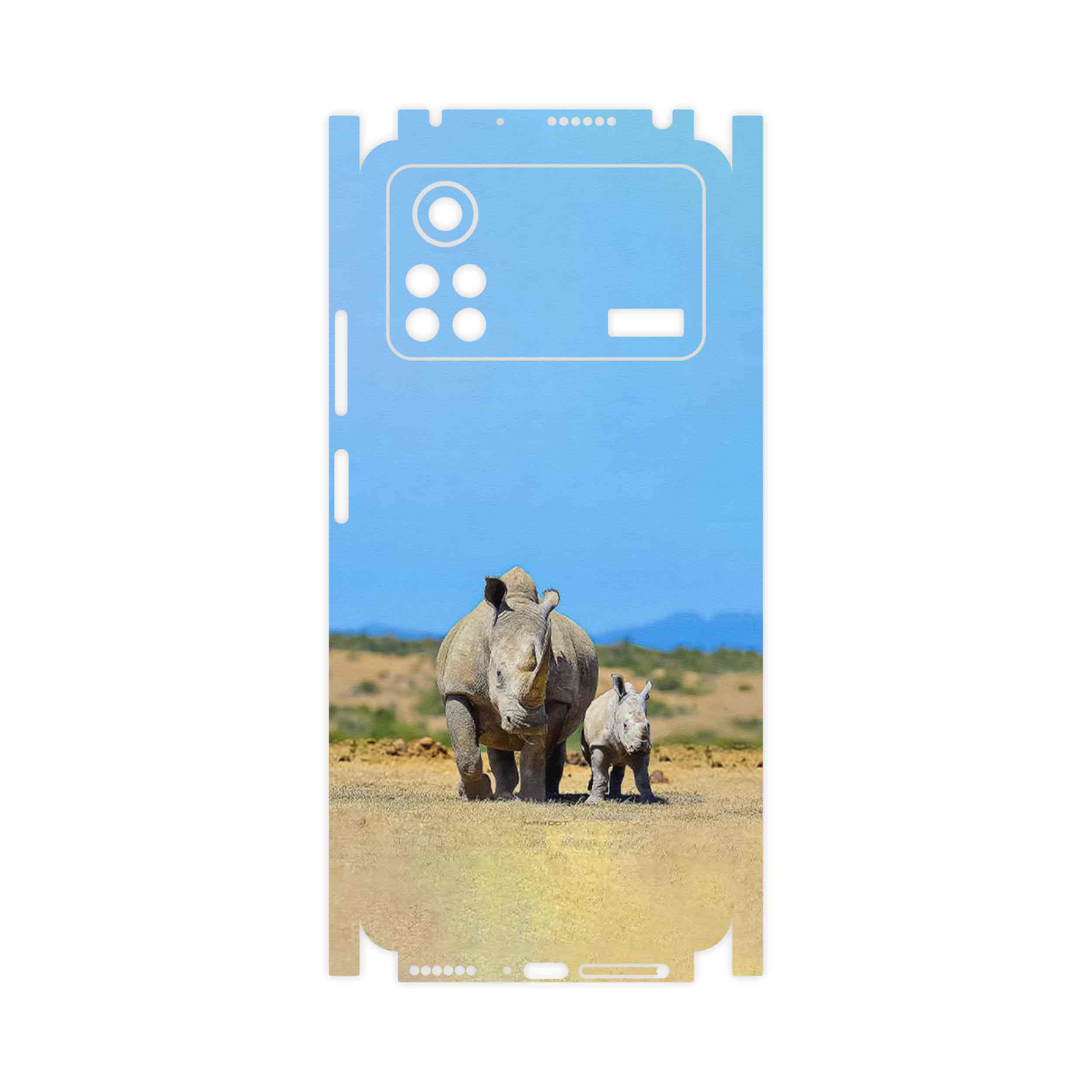 برچسب پوششی ماهوت مدل Rhino-FullSkin مناسب برای گوشی موبایل شیائومی Poco X4 Pro 5G