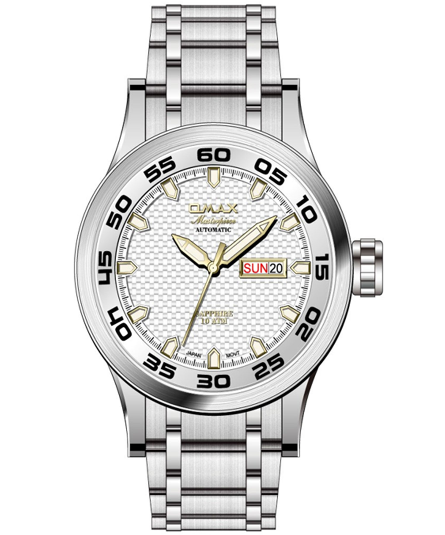 ساعت مچی مردانه اوماکس ، زیرمجموعه Masterpiece،کد OSA025P66Y