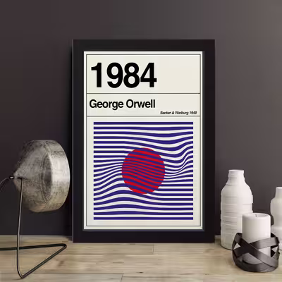 تابلو مدل 1984 poster کدS1614-b