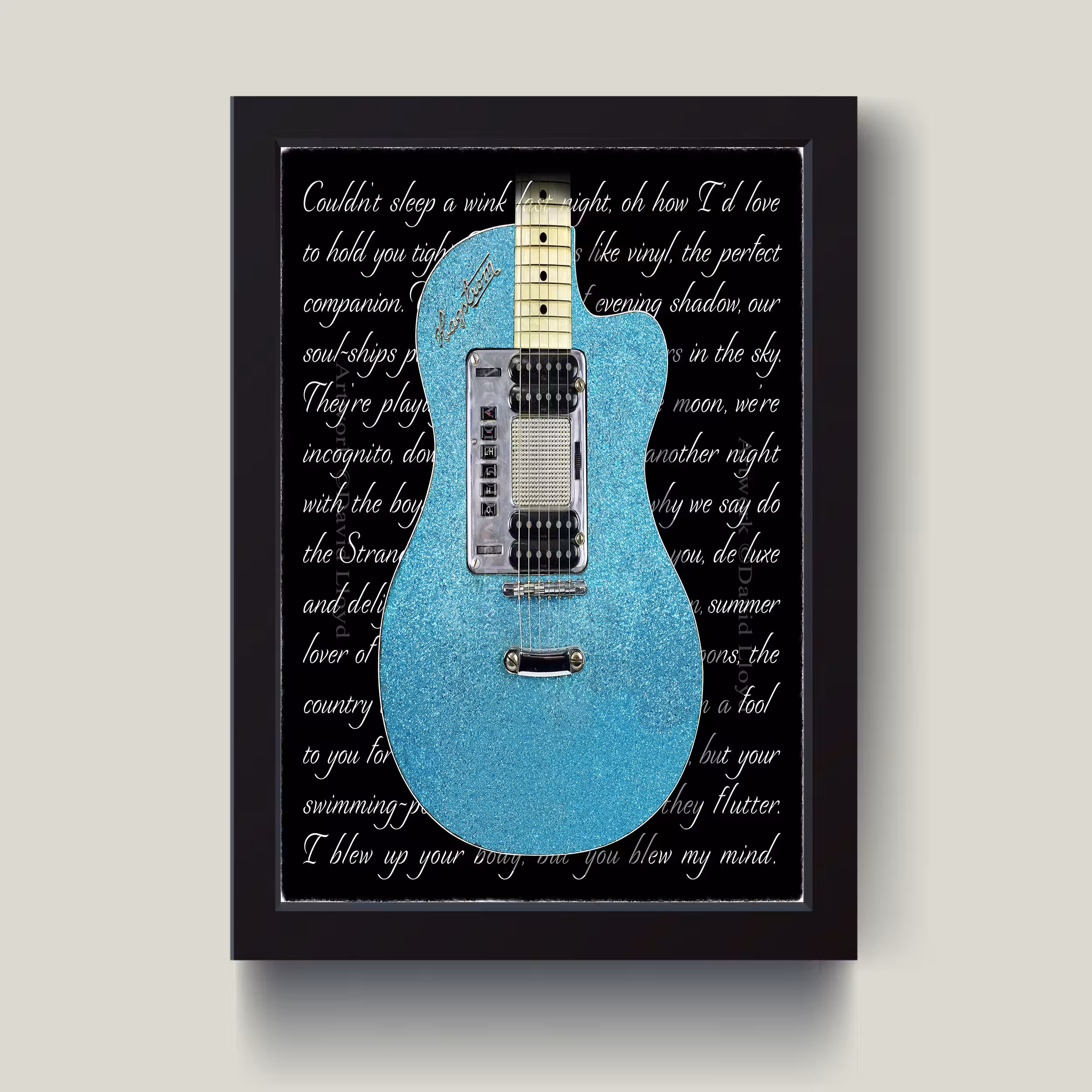 تابلو مدل Guitar کدS0616-b