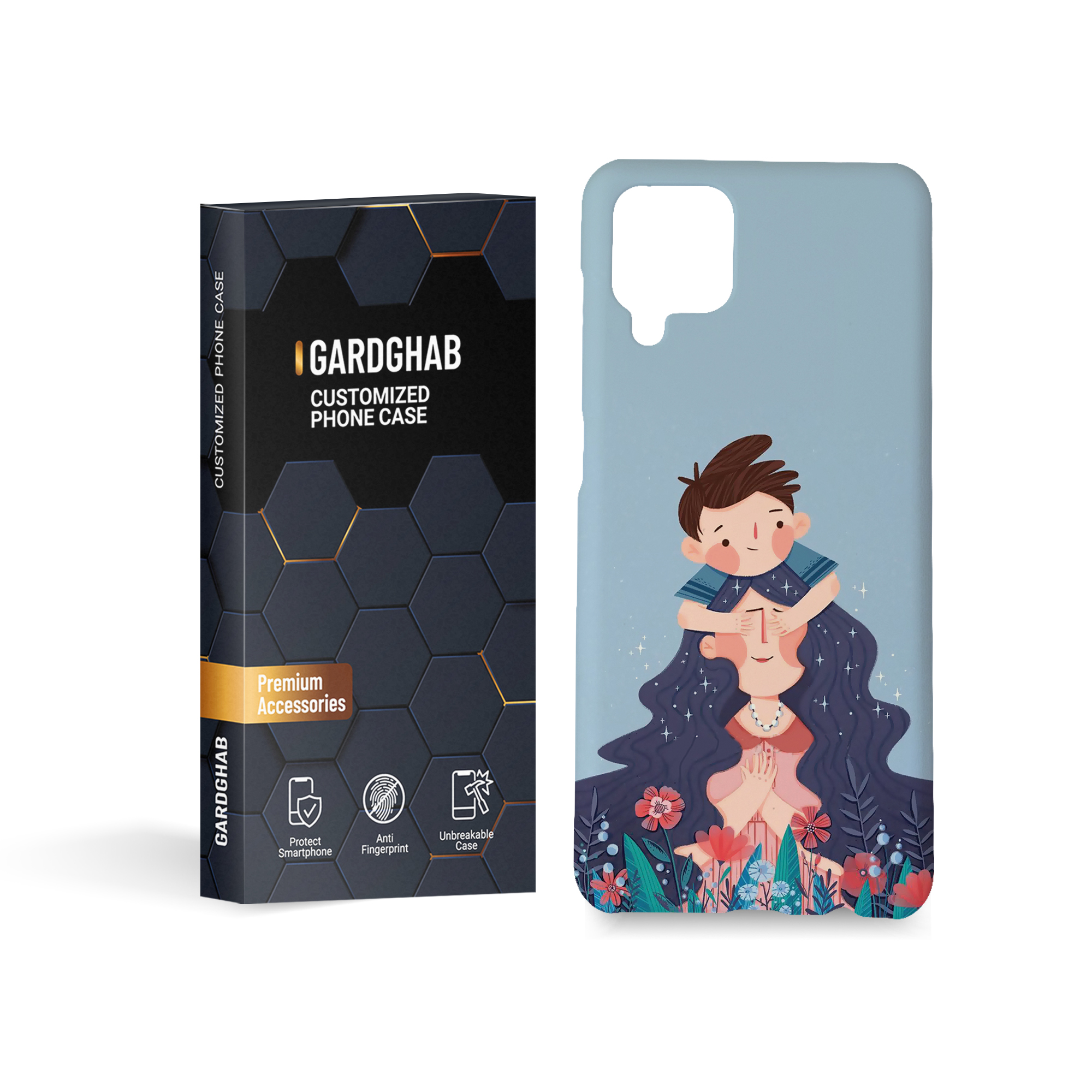 کاور گارد قاب مدل دخترانه مناسب برای گوشی موبایل سامسونگ Galaxy a12  