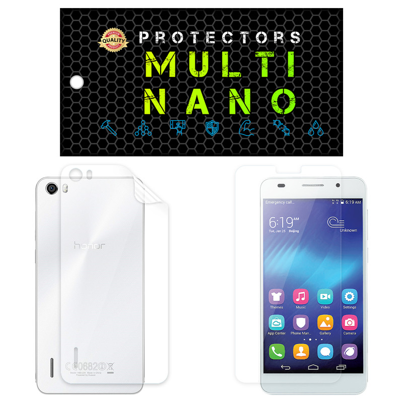 محافظ صفحه نمایش مولتی نانو مدل X-SFT مناسب برای گوشی موبایل آنر 6 به همراه محافظ پشت | کالا برتری