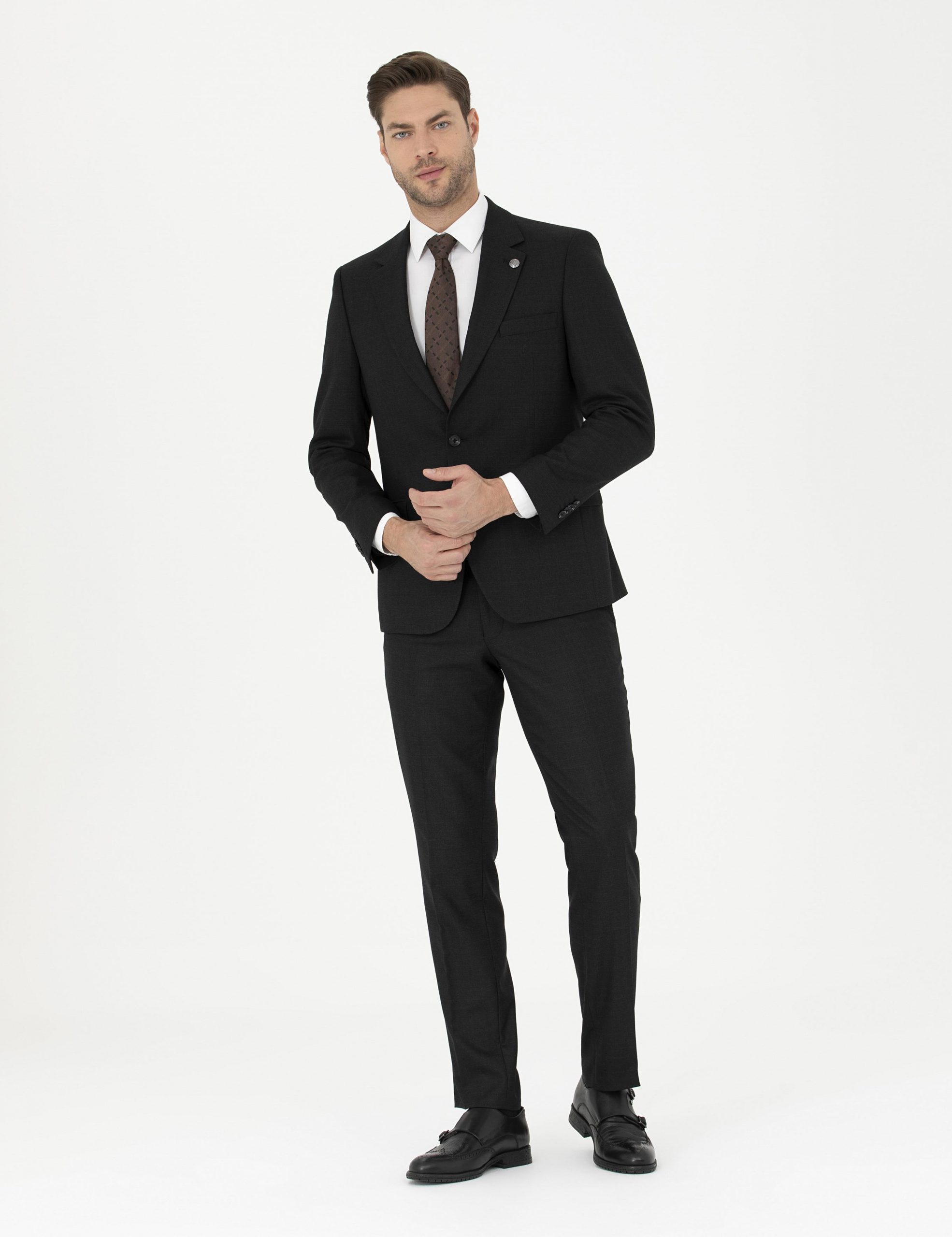 کت و شلوار مردانه مشکی پیرکاردین - فروشگاه لباس شهرمون