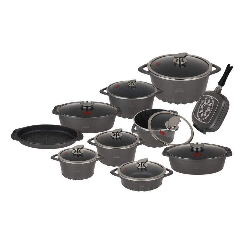 سرویس پخت و پز 19 پارچه اس جی مدل NANO GRANIT | کالا مکس