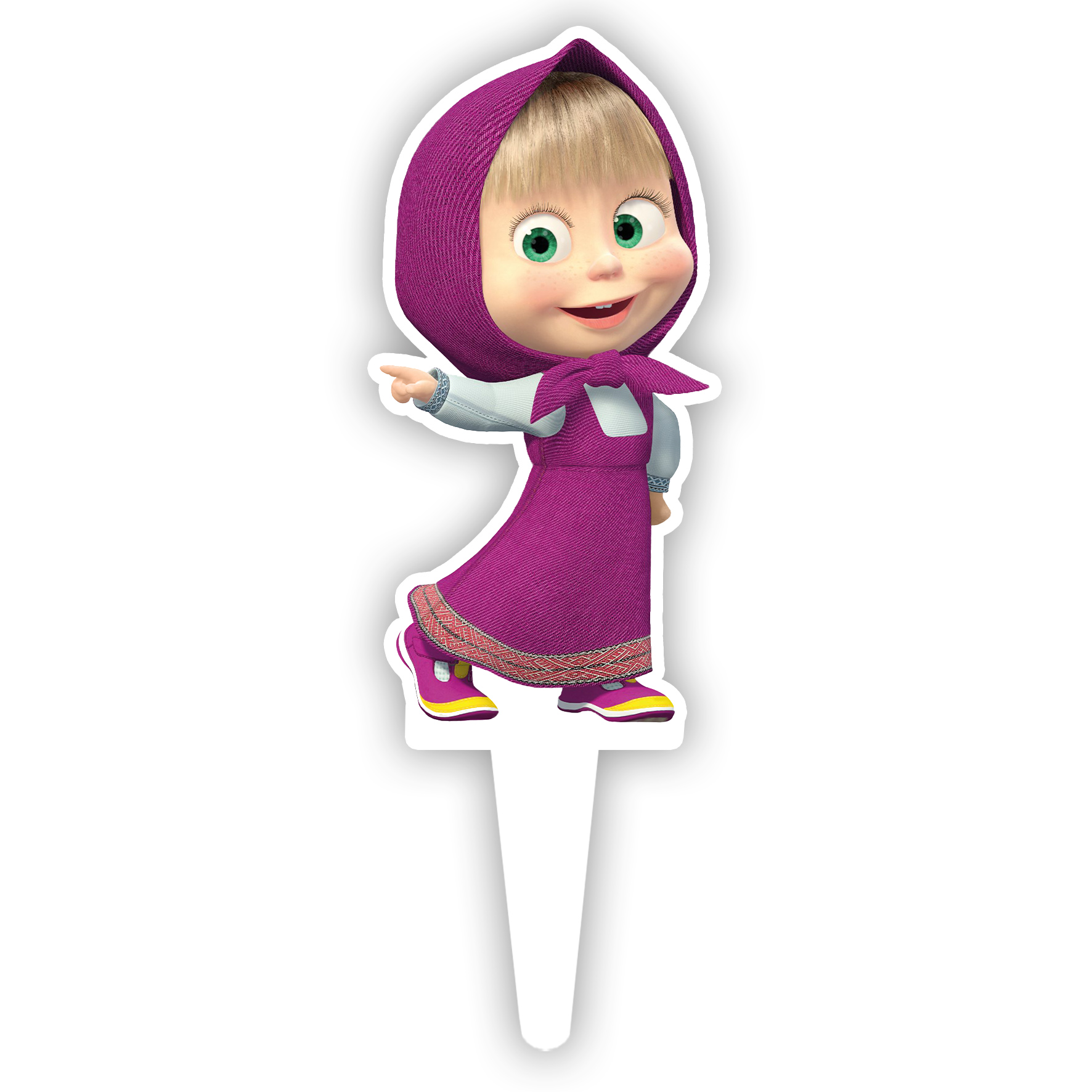 تاپر کیک طرح ماشا و میشا کد R079