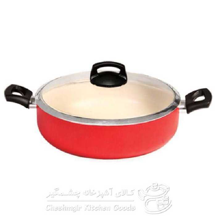 قابلمه زرساب کوتاه با پوشش سرامیکی مدل CP-422K سایز 22