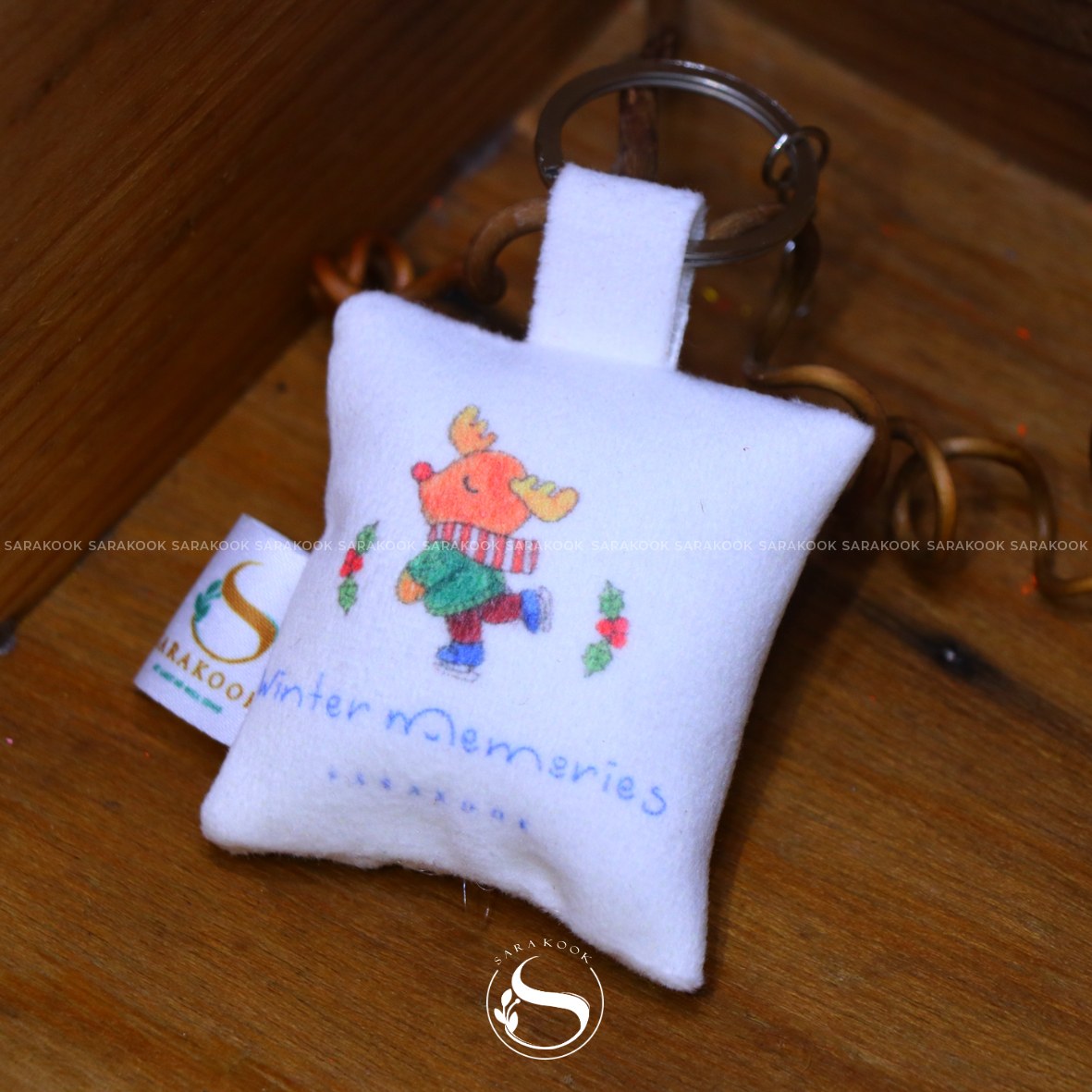 جاکلیدی فانتزی - مخمل طرح دار-کد084