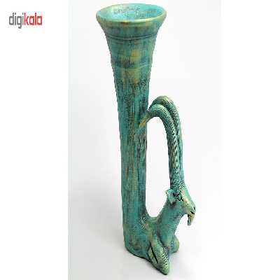 مجسمه سفالی طرح تکوک بز پتینه مدل 114-00