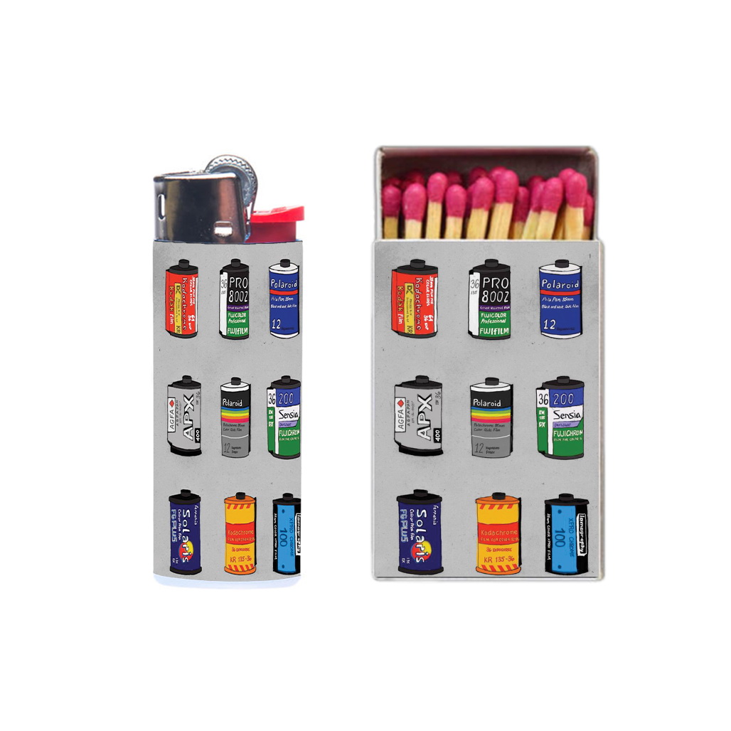 فندک مدل فیلم کد 1481 به همراه کبریت