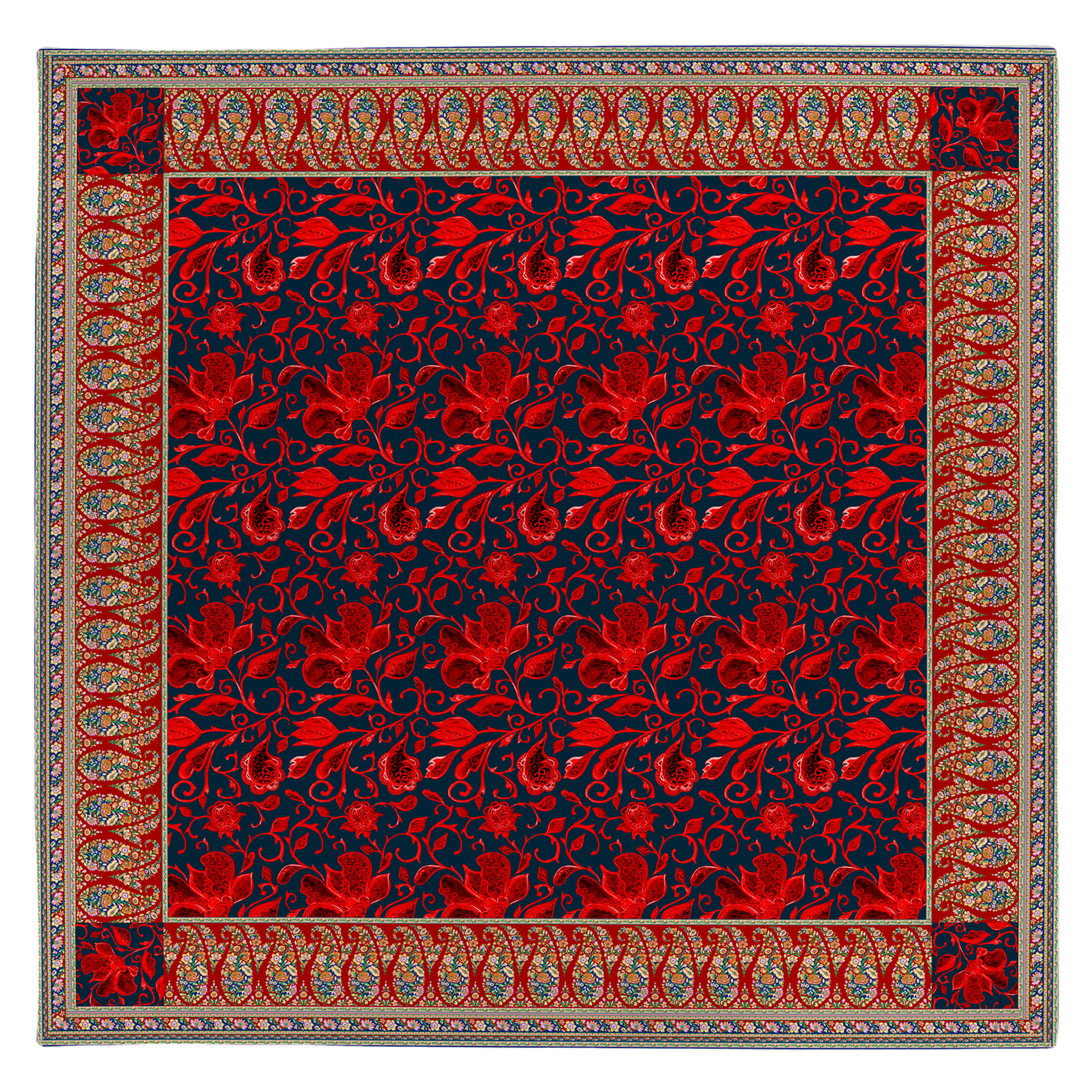 رومیزی طرح گل سنتی کد 9982.1