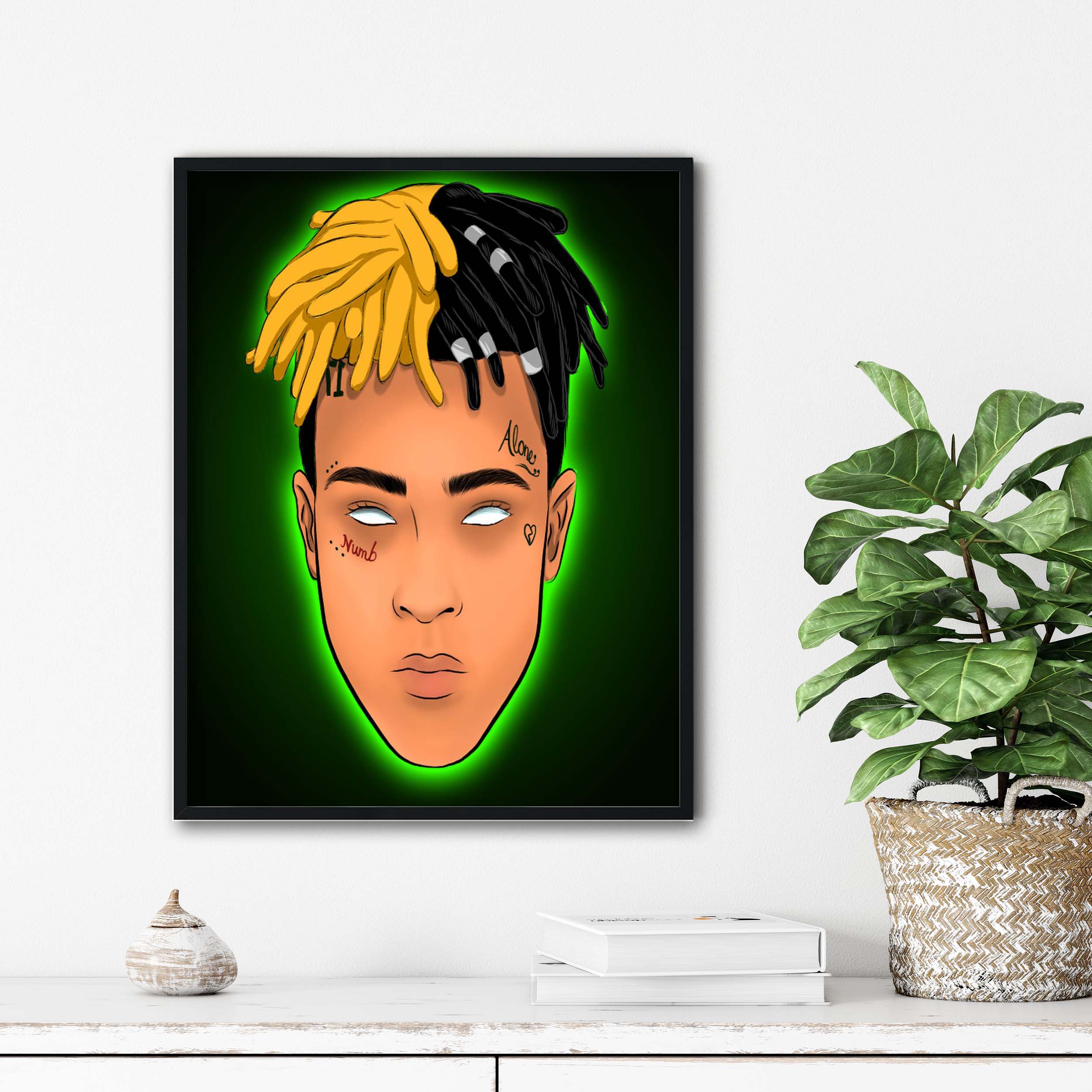 تابلو آتریسا طرح تنتاسیون xxxtentasion مدل ATt011