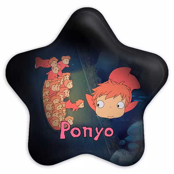 پیکسل خندالو طرح انیمه پونیو Ponyo مدل ستاره ای کد 4893