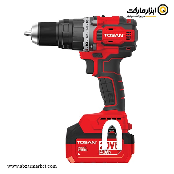 دریل شارژی چکشی توسن براشلس 20 ولت مدل 9621BHS