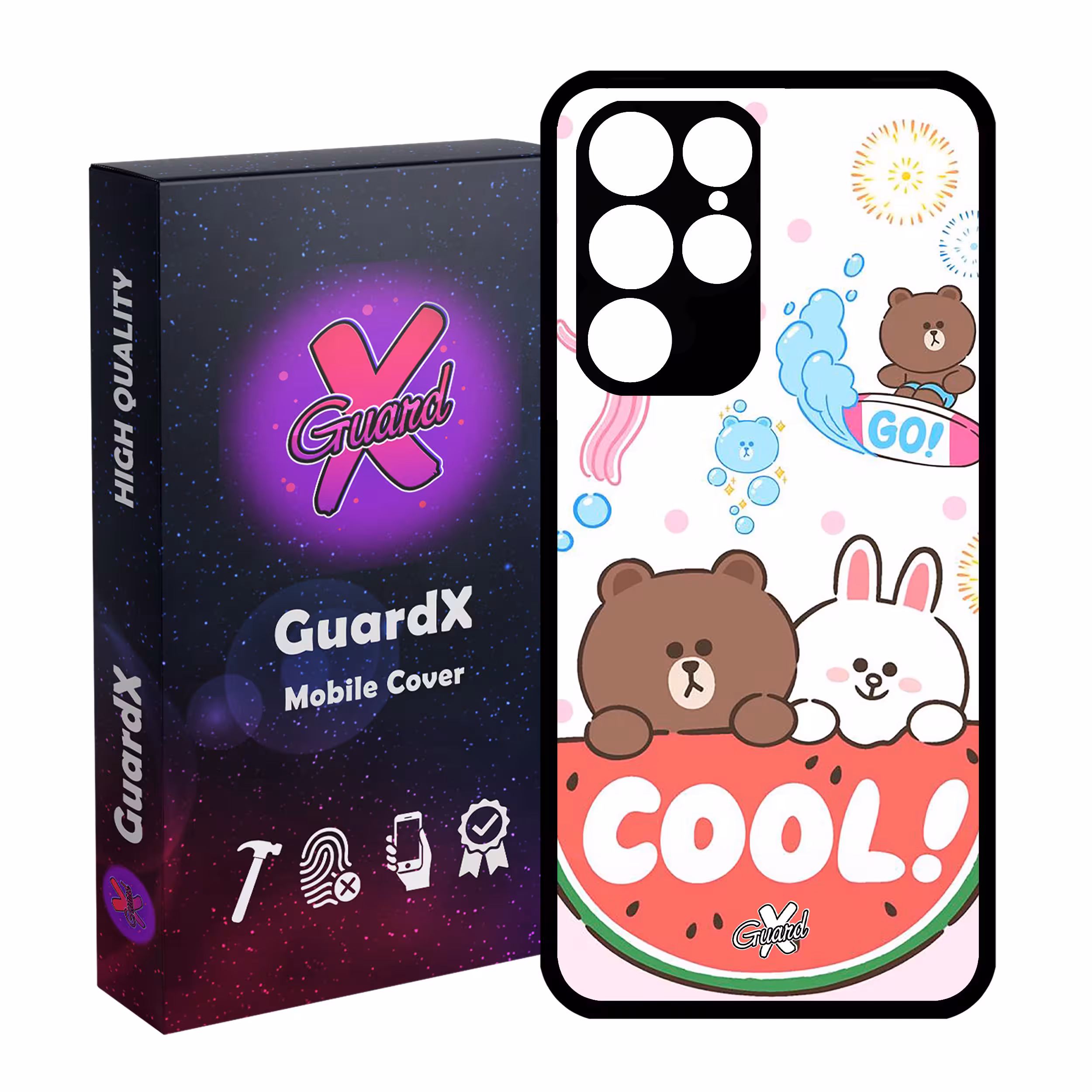 کاور گارد ایکس طرح Cool مدل Glass10071 مناسب برای گوشی موبایل سامسونگ Galaxy S22 Ultra