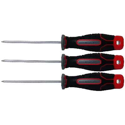 پیچ گوشتی چهارسو تیوان مدل HT - 003758 مجموعه 3 عددی