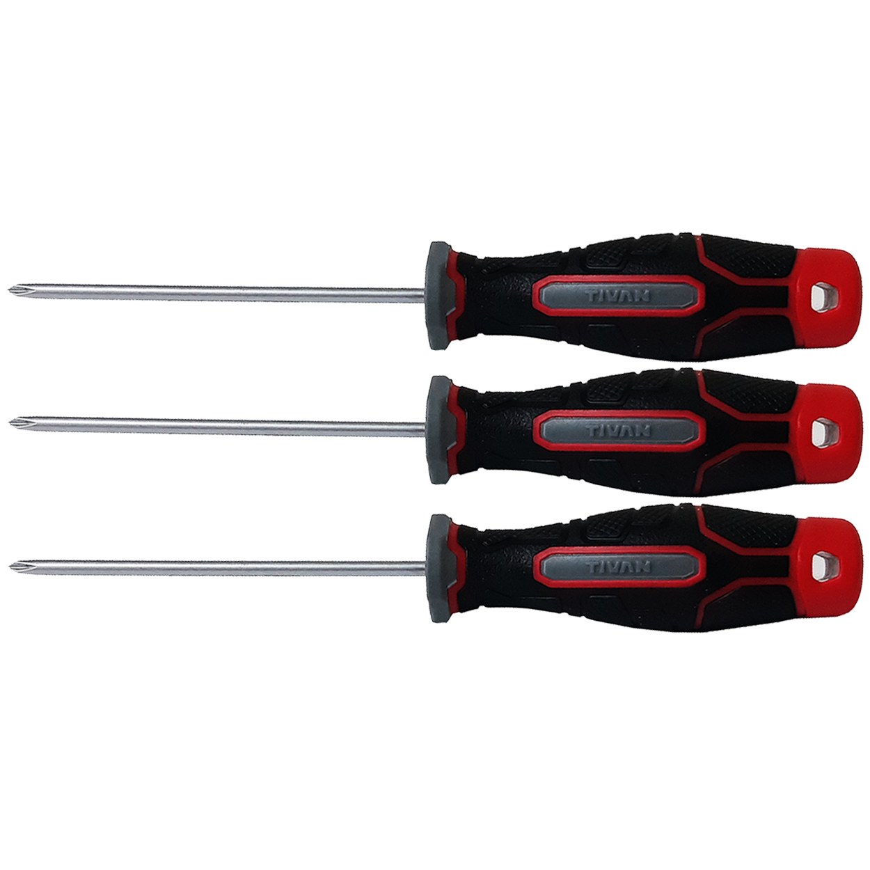 پیچ گوشتی چهارسو تیوان مدل HT - 003758 مجموعه 3 عددی