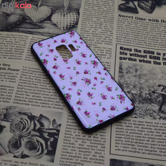 کاور طرح Tiny Flowers مدل ABN-098 مناسب برای گوشی موبایل سامسونگ Galaxy S9
