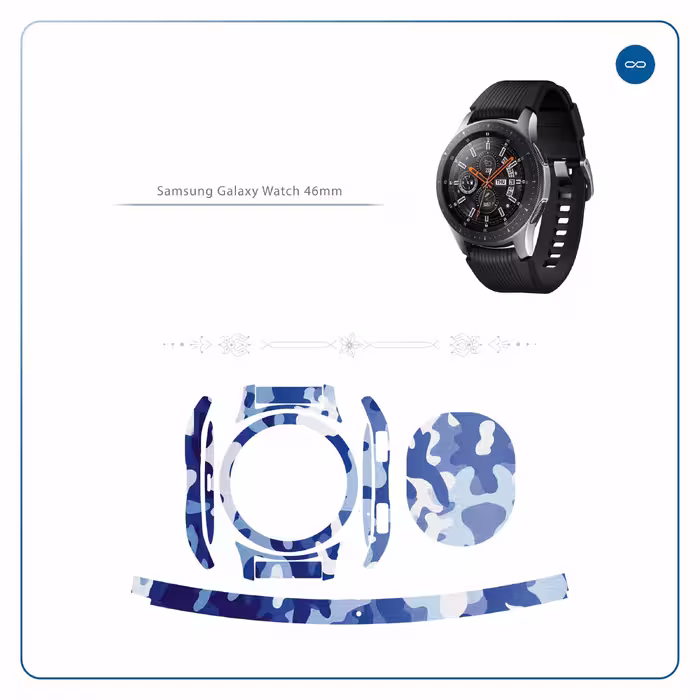 برچسب ماهوت طرح Army-Winter مناسب برای ساعت هوشمند سامسونگ Galaxy Watch 46mm