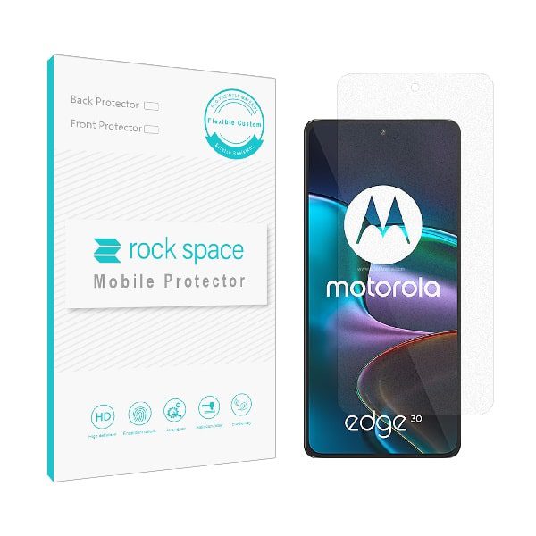 گلس موتورولا Edge 30 مدل نانو هیدروژل مات برند راک اسپیس کد S