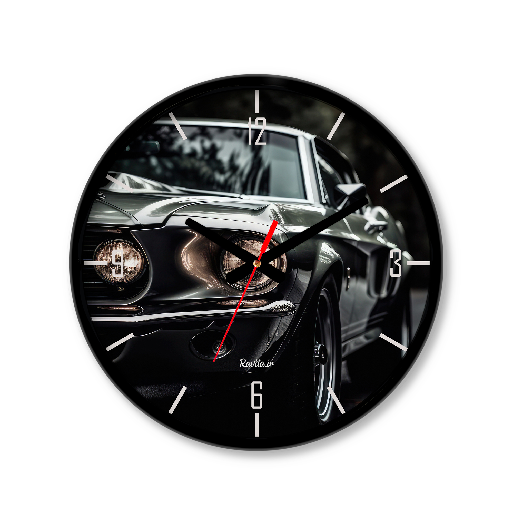 ساعت دیواری کوچک راویتا طرح ماشین کد 3643