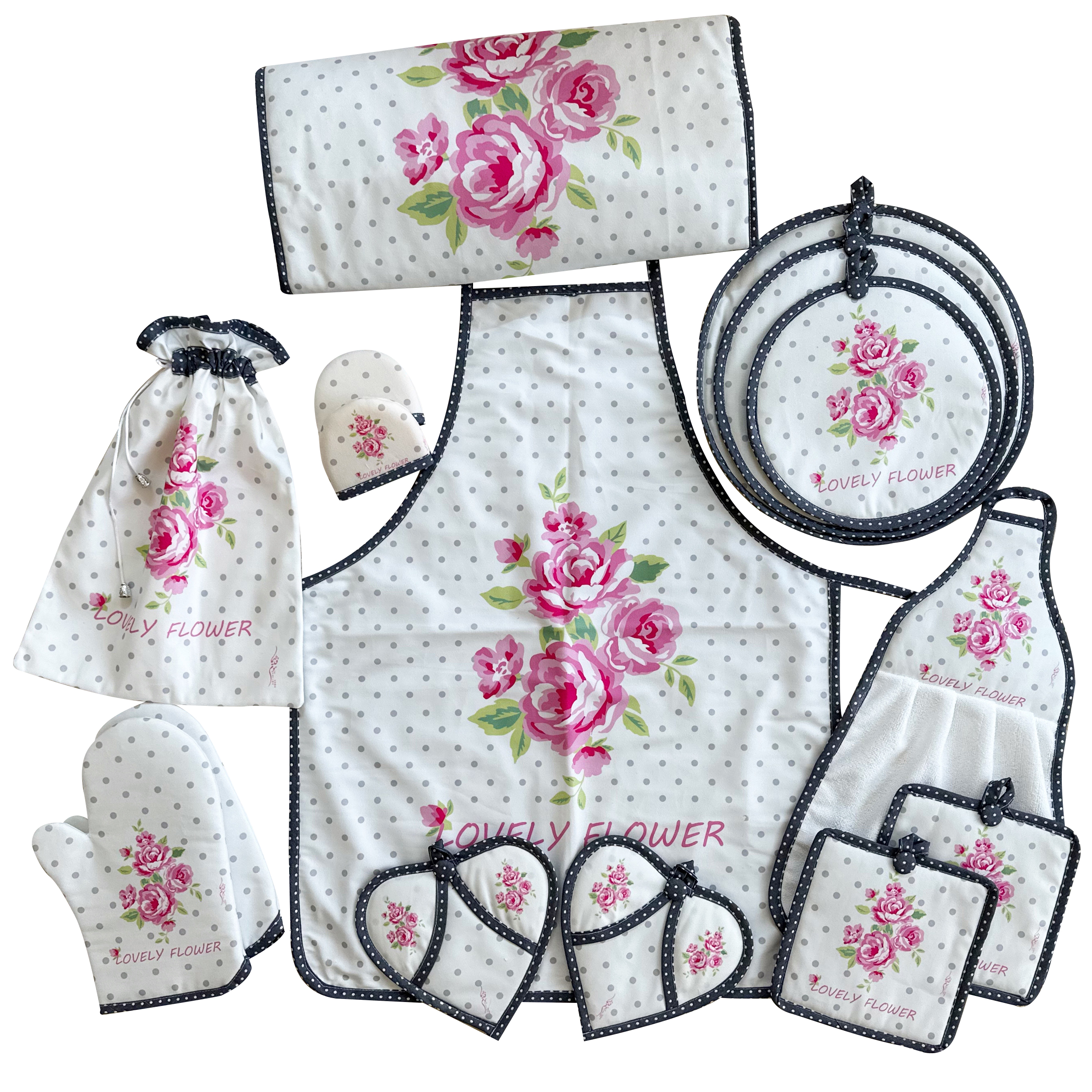 سرویس آشپزخانه 15 پارچه مدل ژاسمین کد 17