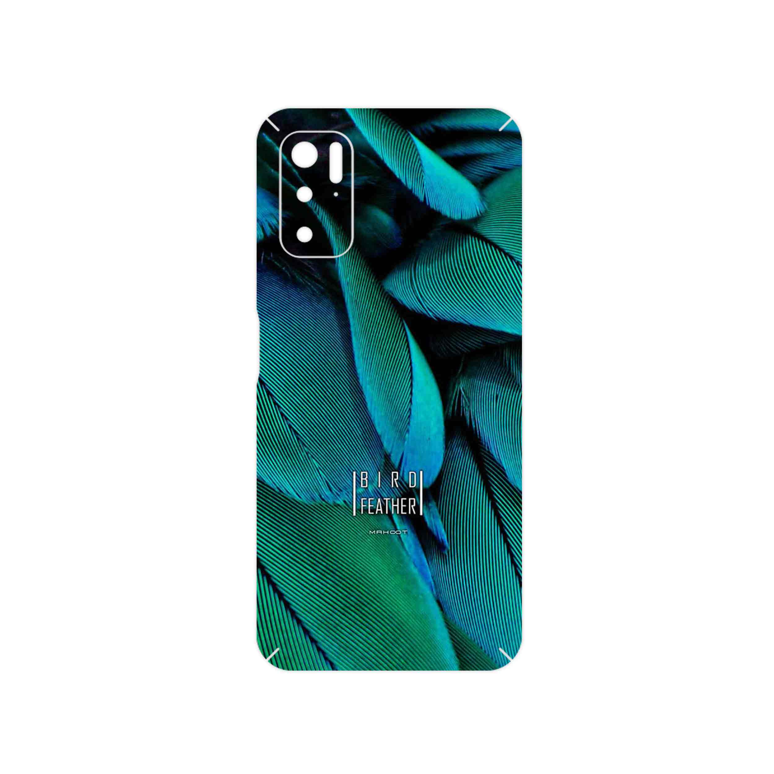 برچسب پوششی ماهوت مدل Green Feather مناسب برای گوشی موبایل شیائومی Poco M3 Pro 5G