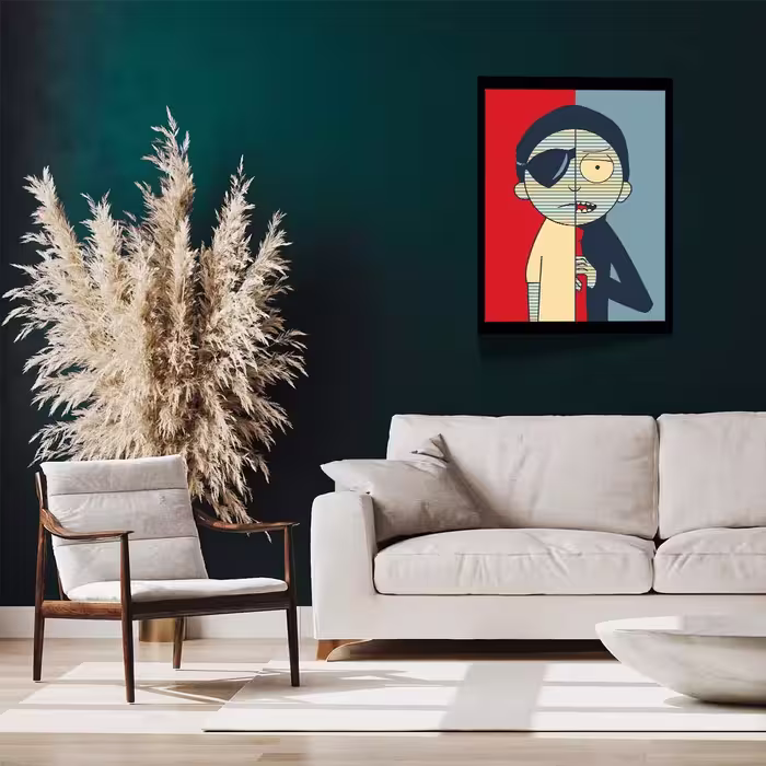 تابلو مدل Rick &amp; Morty کد F-1026