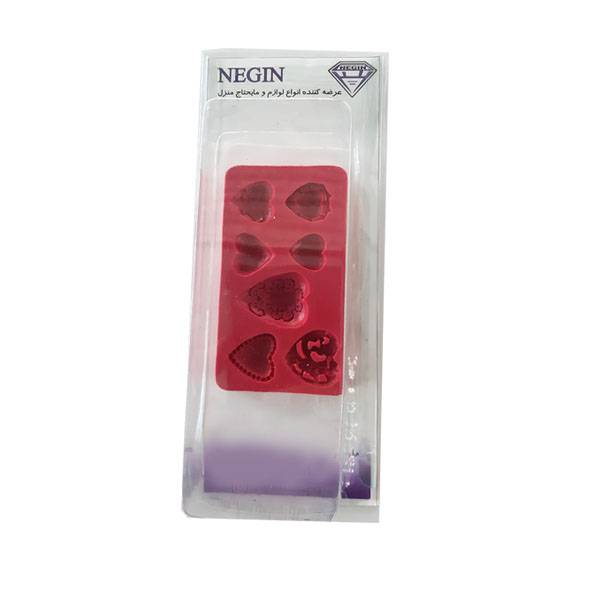 قالب فوندانت نگین طرح قلب