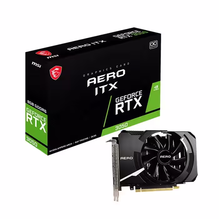 کارت گرافیک ام اس آی Msi GeForce RTX 3050 AERO ITX 8G OC