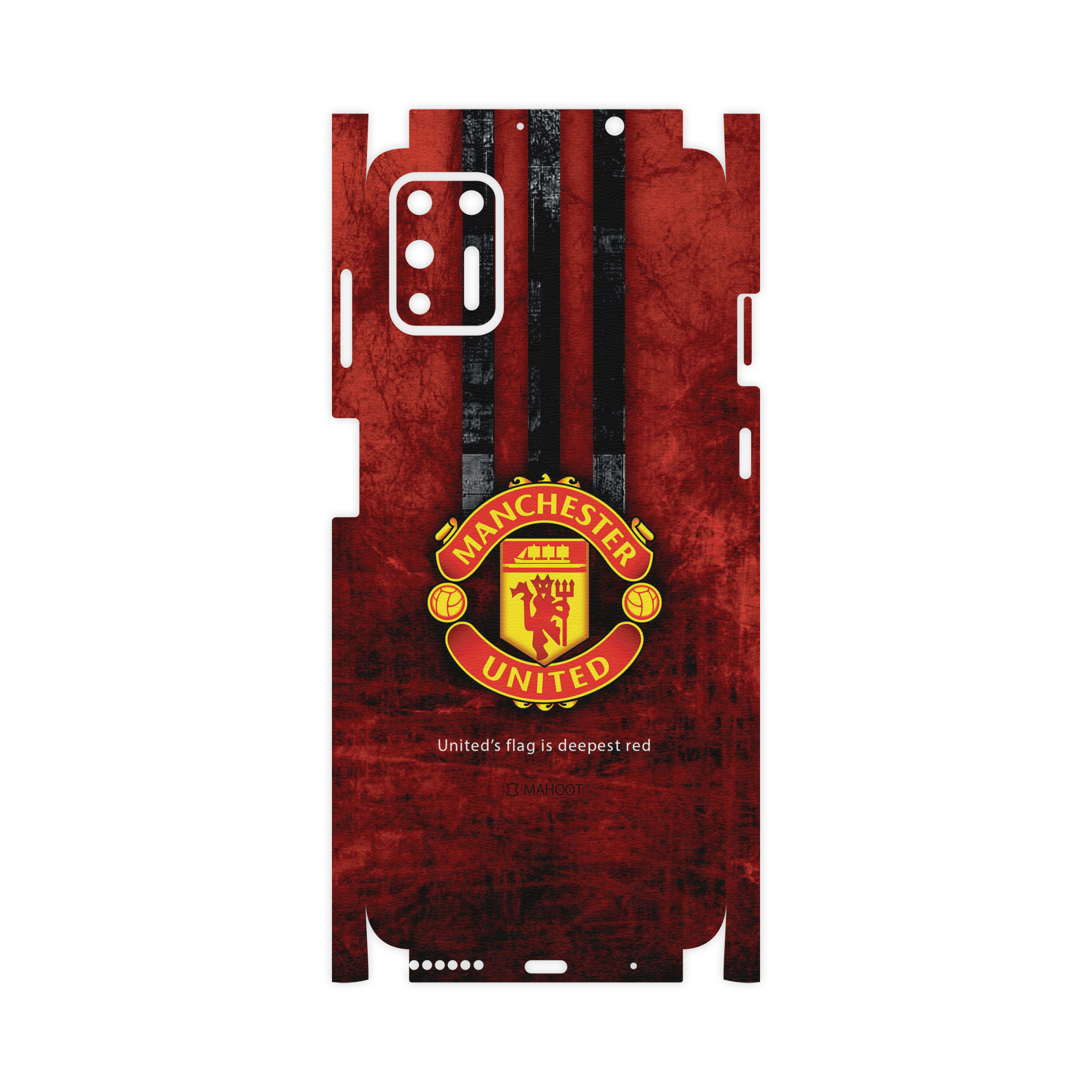 برچسب پوششی ماهوت مدل Manchester-United-FC-FullSkin مناسب برای گوشی موبایل موتورولا Moto G9 Plus